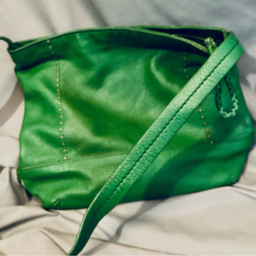 The Sak vibrant green shoulder bag
